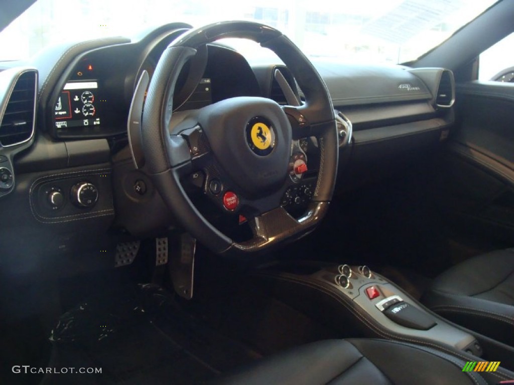 2010 Ferrari 458 Italia Black Dashboard Photo #50130549
