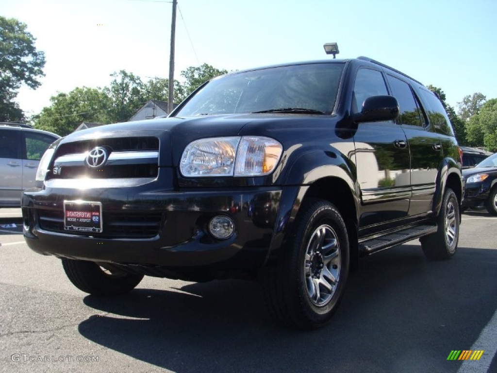 2005 Sequoia Limited 4WD - Black / Light Charcoal photo #1