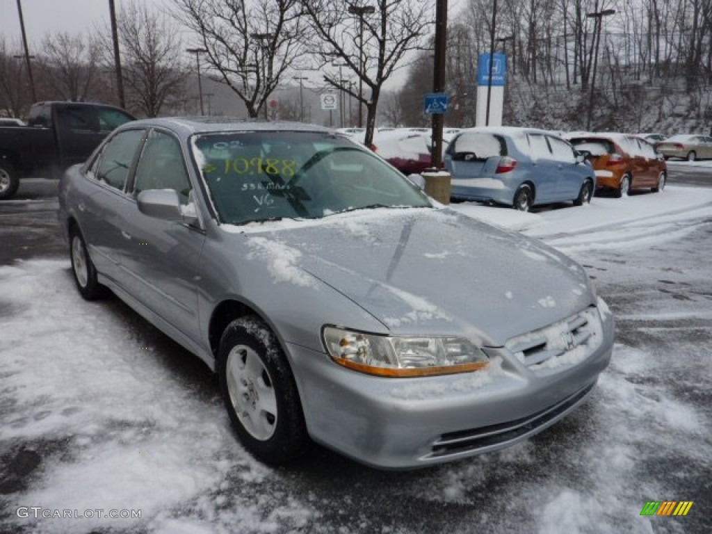 2002 Accord EX V6 Sedan - Satin Silver Metallic / Quartz Gray photo #5