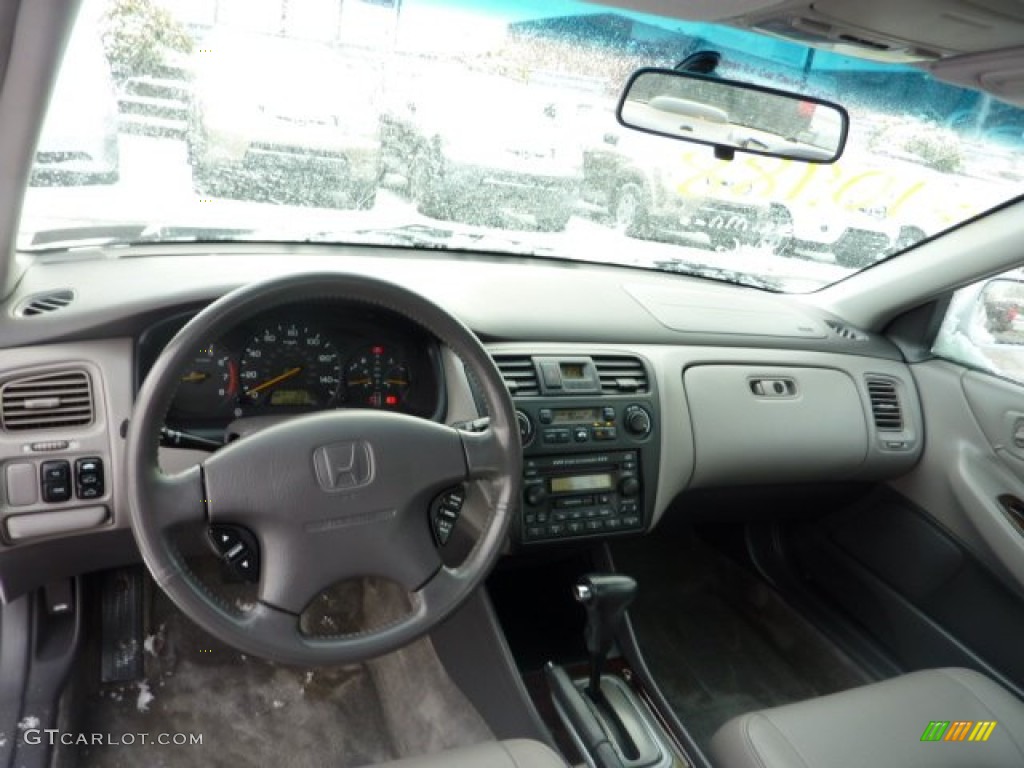 2002 Accord EX V6 Sedan - Satin Silver Metallic / Quartz Gray photo #10