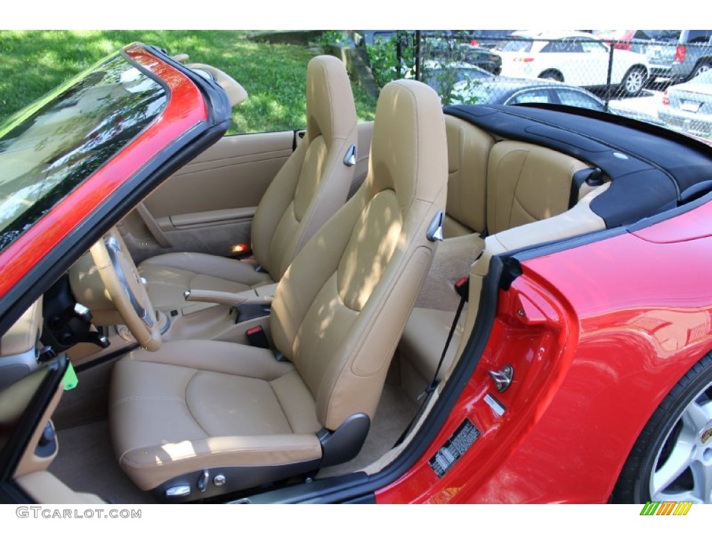 Sand Beige Interior 2006 Porsche 911 Carrera Cabriolet Photo #50131797
