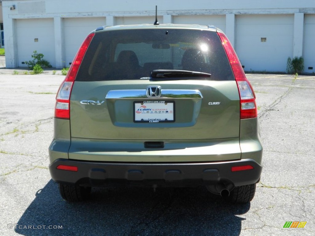 2008 CR-V EX 4WD - Green Tea Metallic / Ivory photo #21