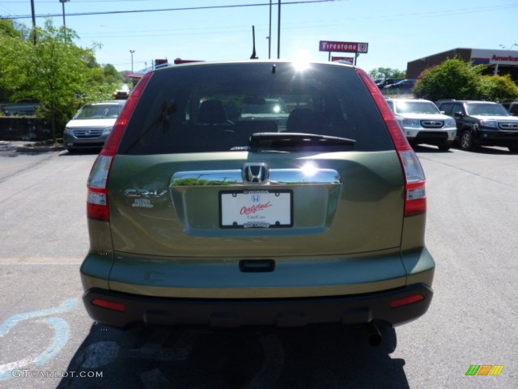 2008 CR-V EX 4WD - Green Tea Metallic / Ivory photo #3