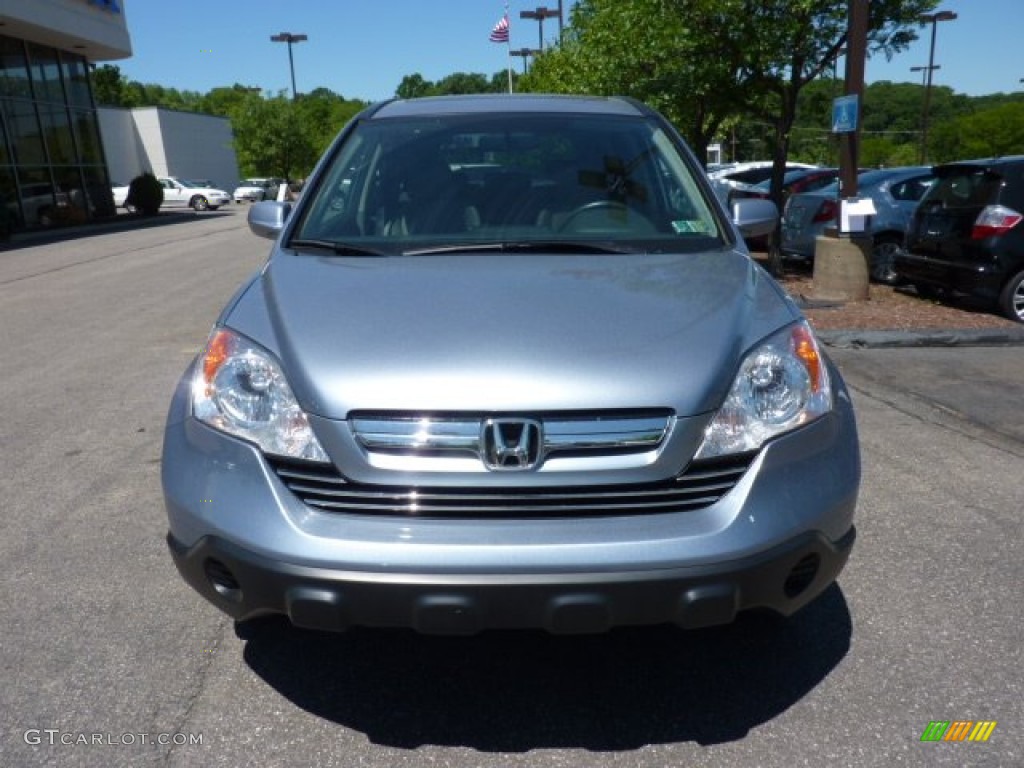 2009 CR-V EX-L 4WD - Glacier Blue Metallic / Gray photo #6