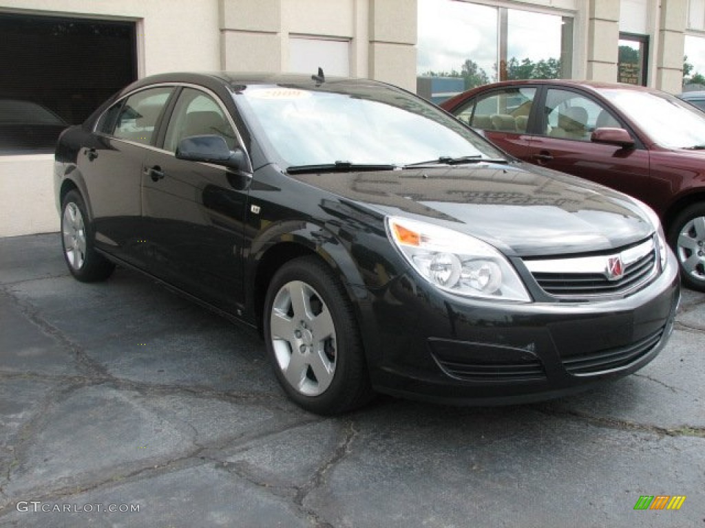 2009 Aura XE - Carbon Flash Metallic / Gray photo #3
