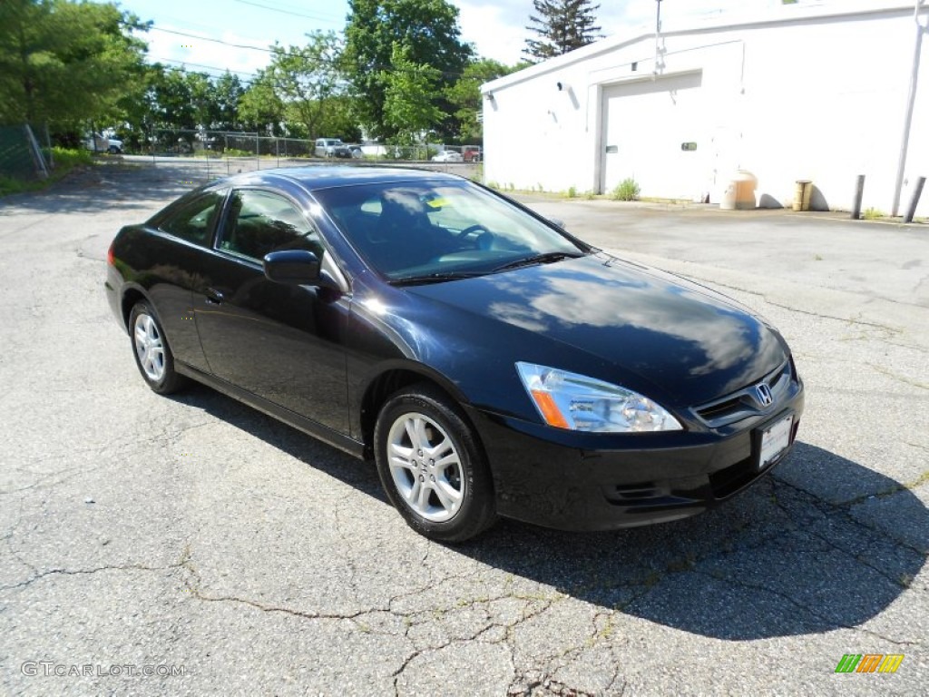 2007 Accord EX Coupe - Nighthawk Black Pearl / Black photo #2