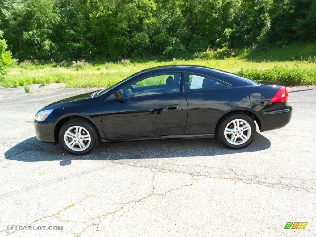 2007 Accord EX Coupe - Nighthawk Black Pearl / Black photo #19