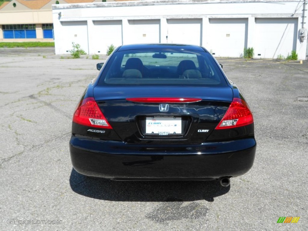 2007 Accord EX Coupe - Nighthawk Black Pearl / Black photo #20