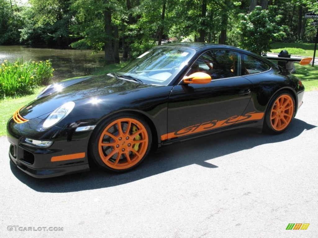 Black/Orange 2007 Porsche 911 GT3 RS Exterior Photo #50133276