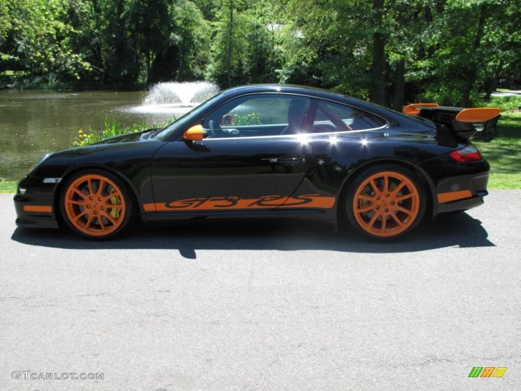Black/Orange 2007 Porsche 911 GT3 RS Exterior Photo #50133321