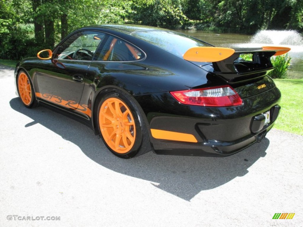 Black/Orange 2007 Porsche 911 GT3 RS Exterior Photo #50133336