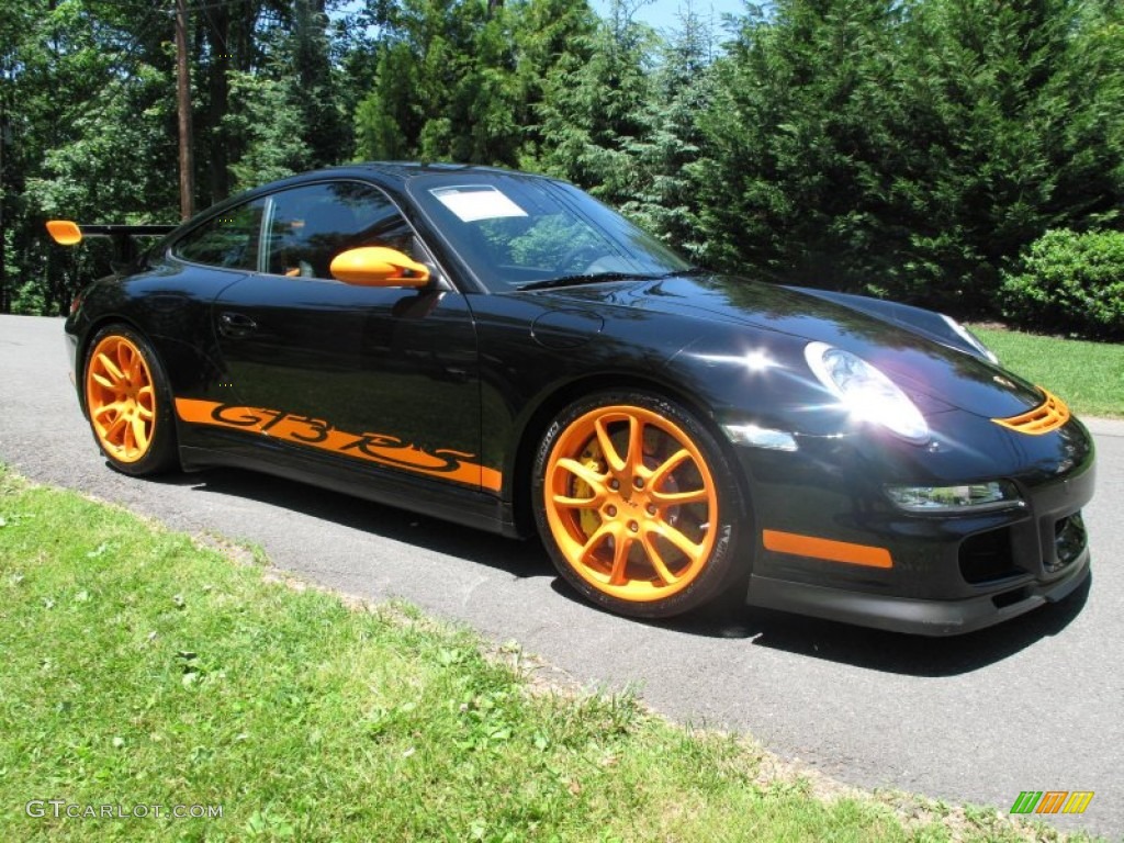 2007 911 GT3 RS - Black/Orange / Black w/Alcantara photo #8