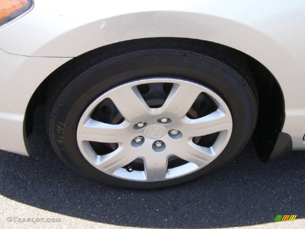 2006 Civic LX Coupe - Alabaster Silver Metallic / Gray photo #3