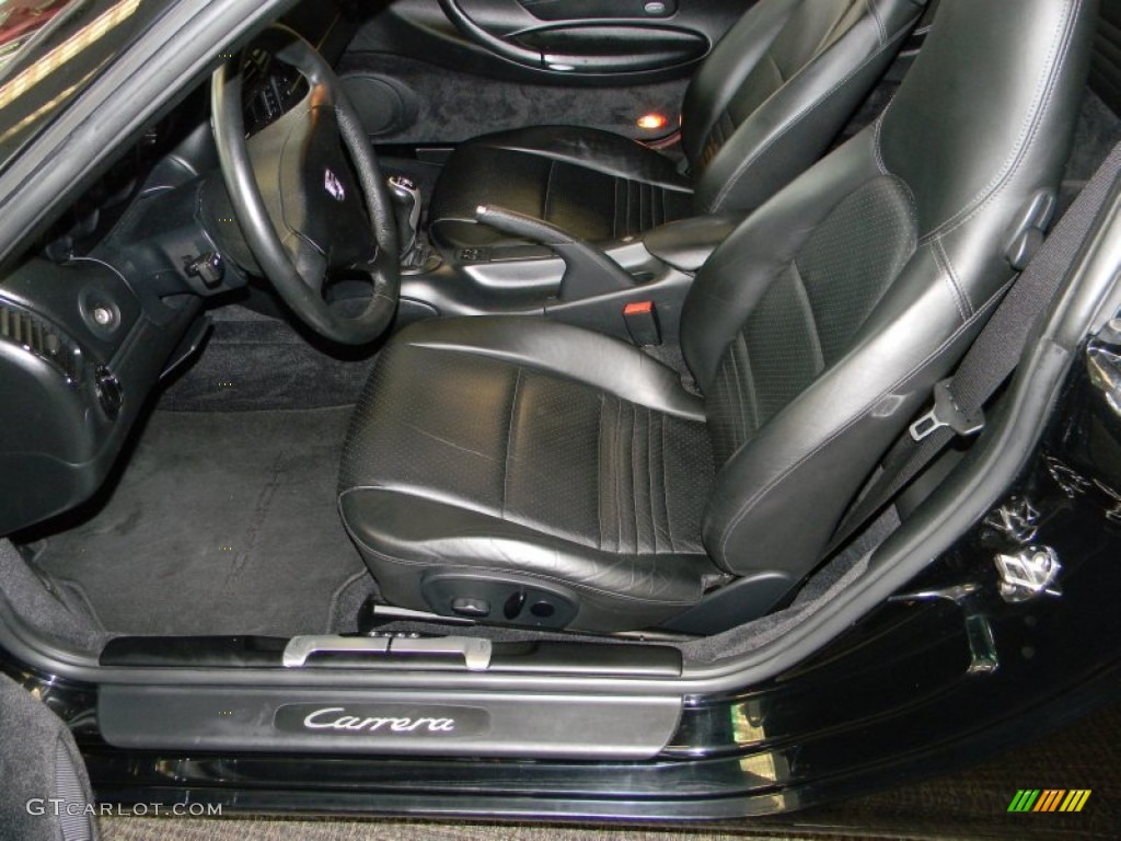 Black Interior 2000 Porsche 911 Carrera Coupe Photo #50135214