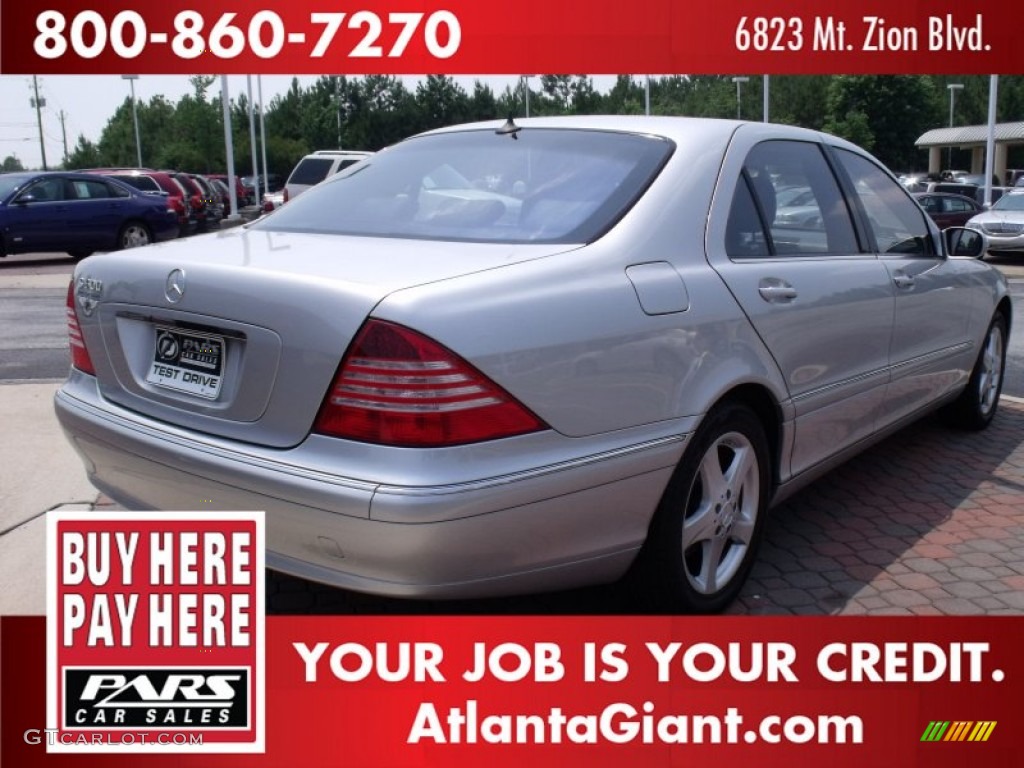 2004 S 500 Sedan - Brilliant Silver Metallic / Charcoal photo #3