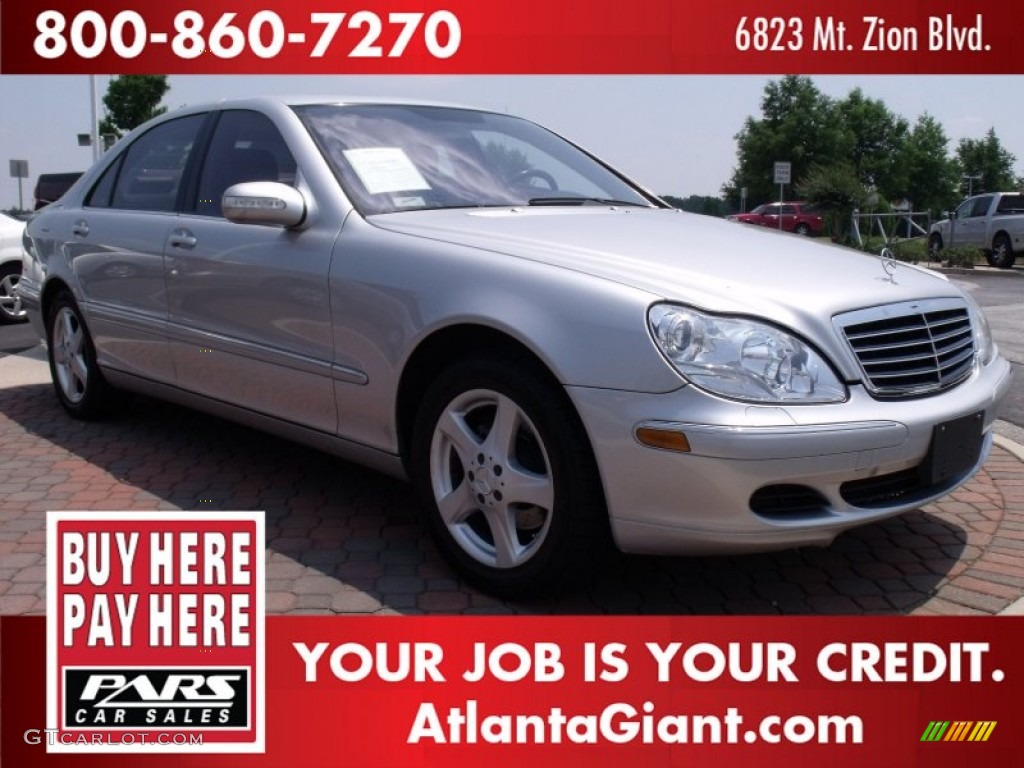 2004 S 500 Sedan - Brilliant Silver Metallic / Charcoal photo #4