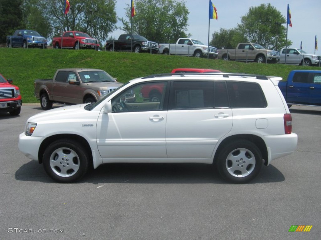 2004 Highlander Limited V6 - Super White / Ivory photo #1