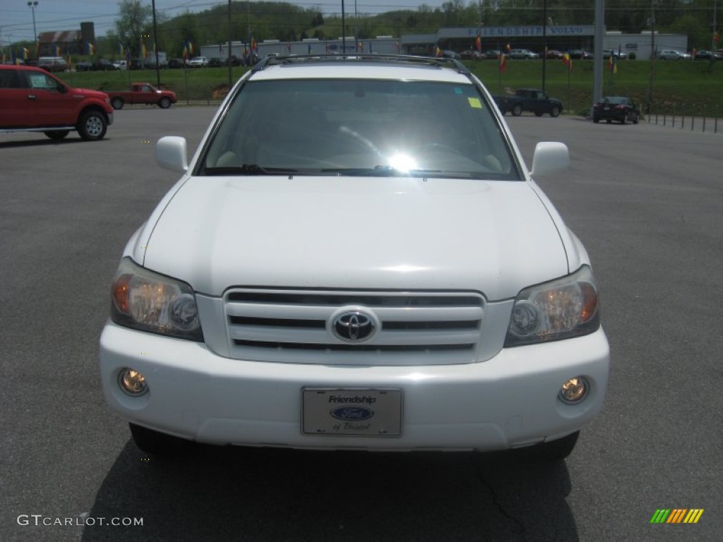 2004 Highlander Limited V6 - Super White / Ivory photo #3