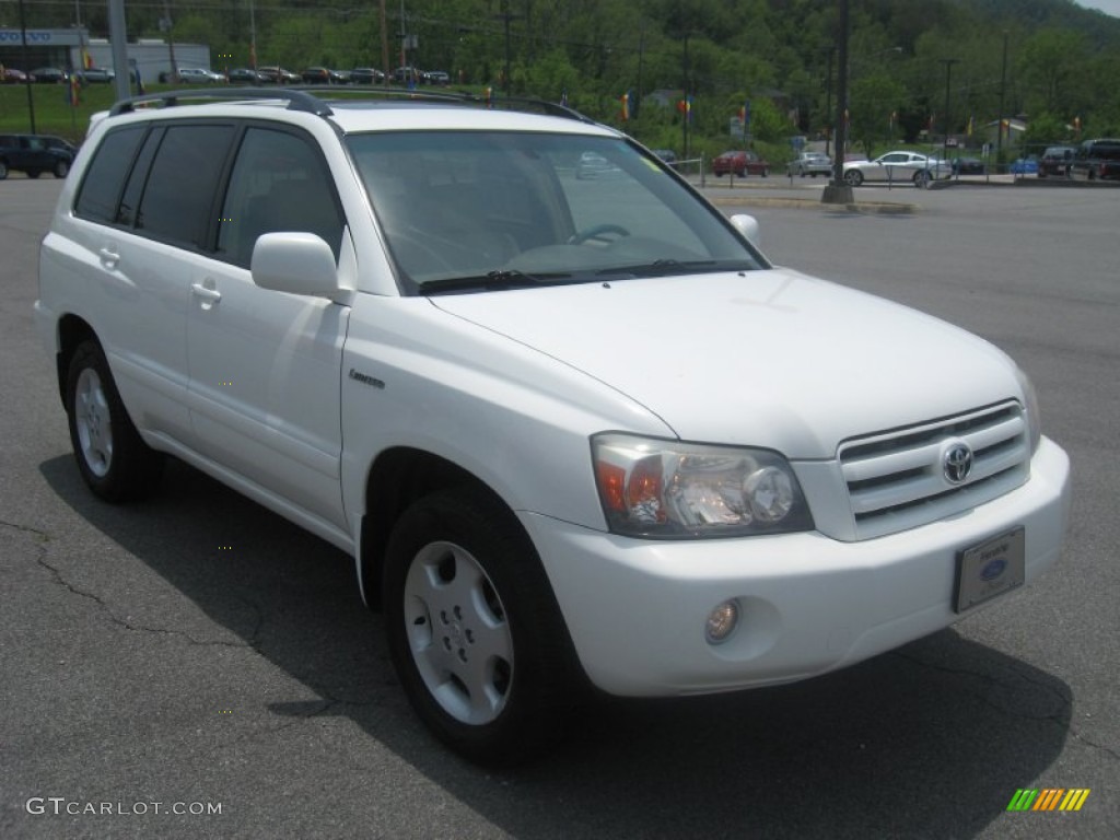 2004 Highlander Limited V6 - Super White / Ivory photo #4