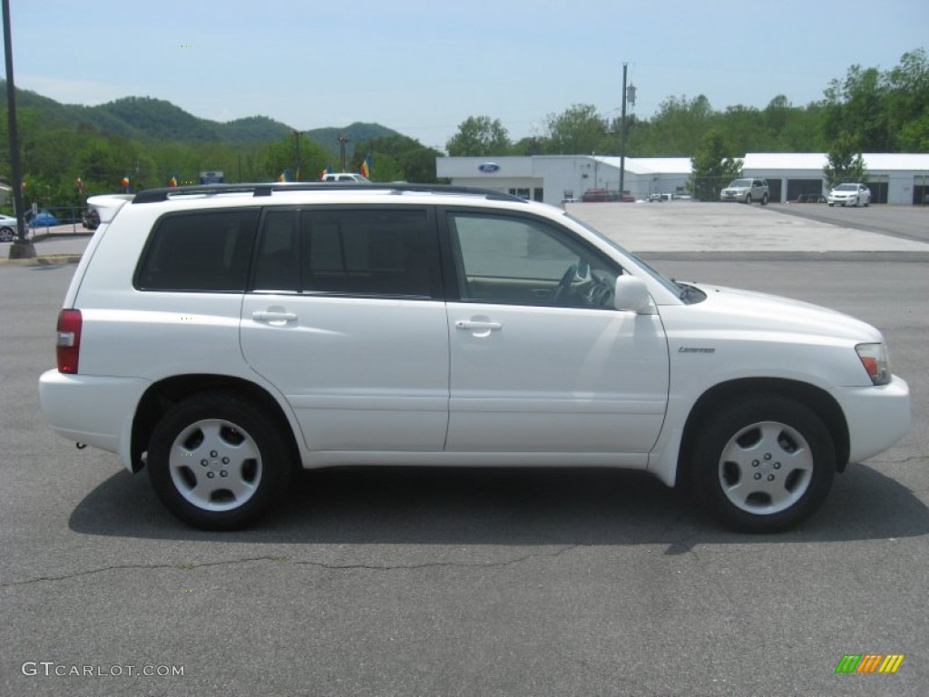 2004 Highlander Limited V6 - Super White / Ivory photo #5
