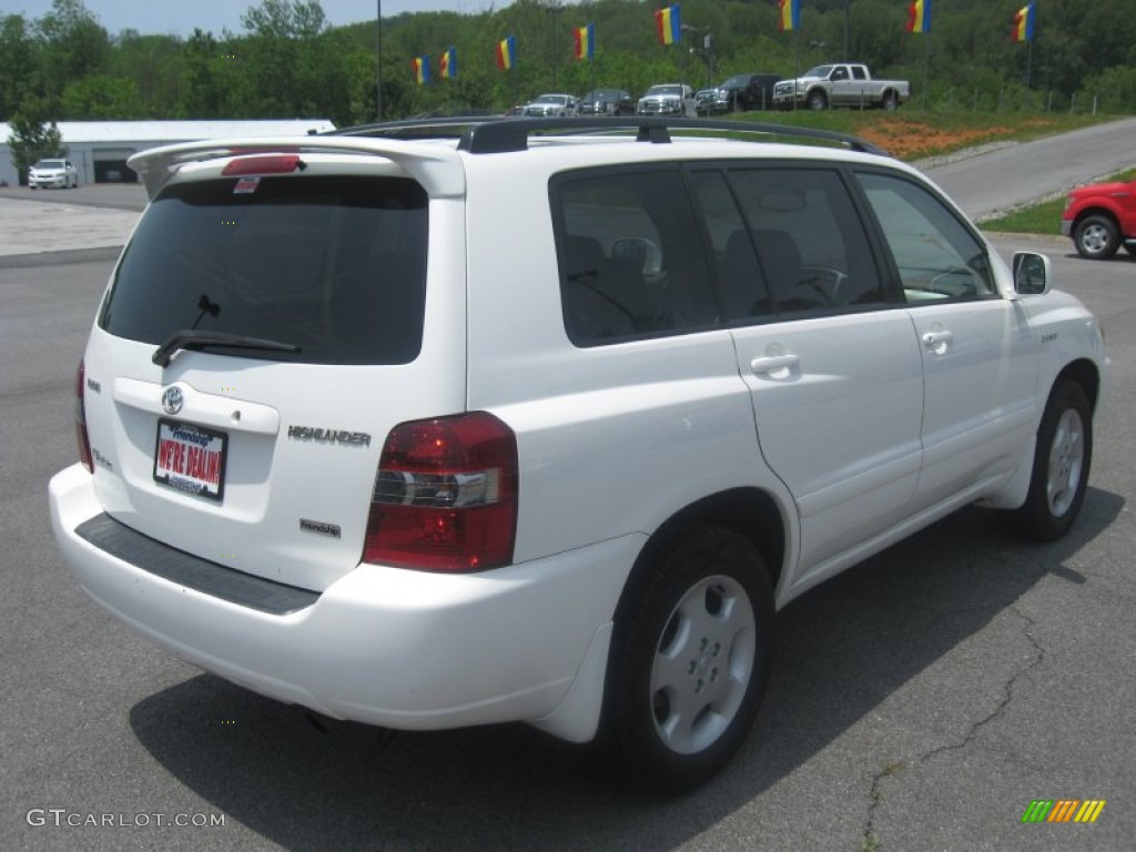 2004 Highlander Limited V6 - Super White / Ivory photo #6