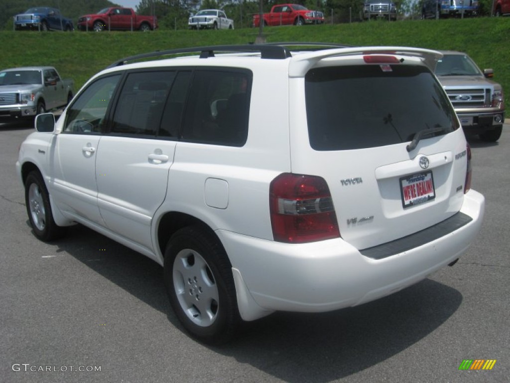 2004 Highlander Limited V6 - Super White / Ivory photo #8