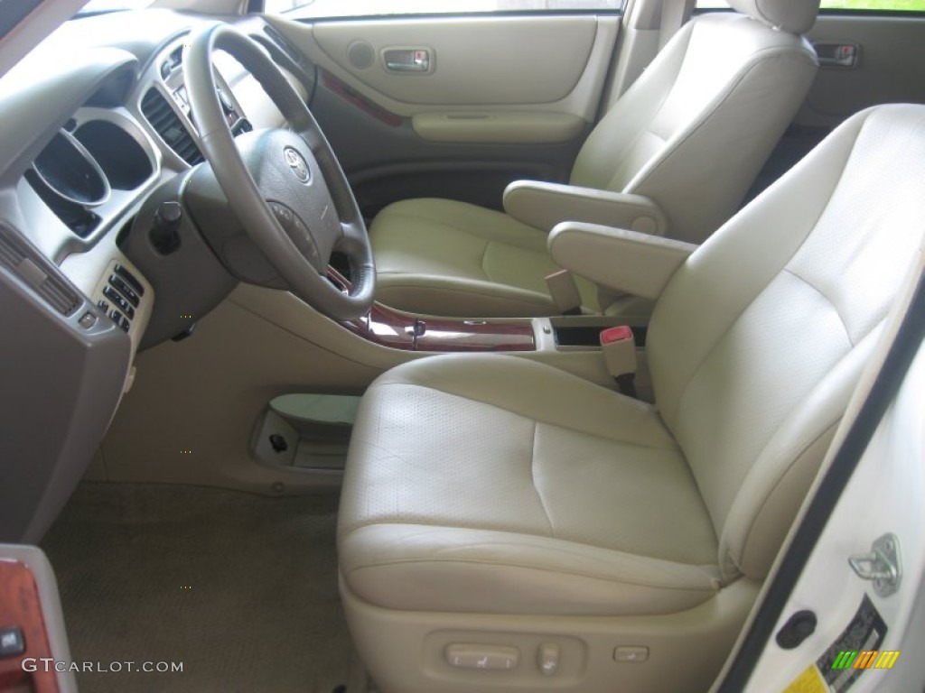 2004 Highlander Limited V6 - Super White / Ivory photo #16
