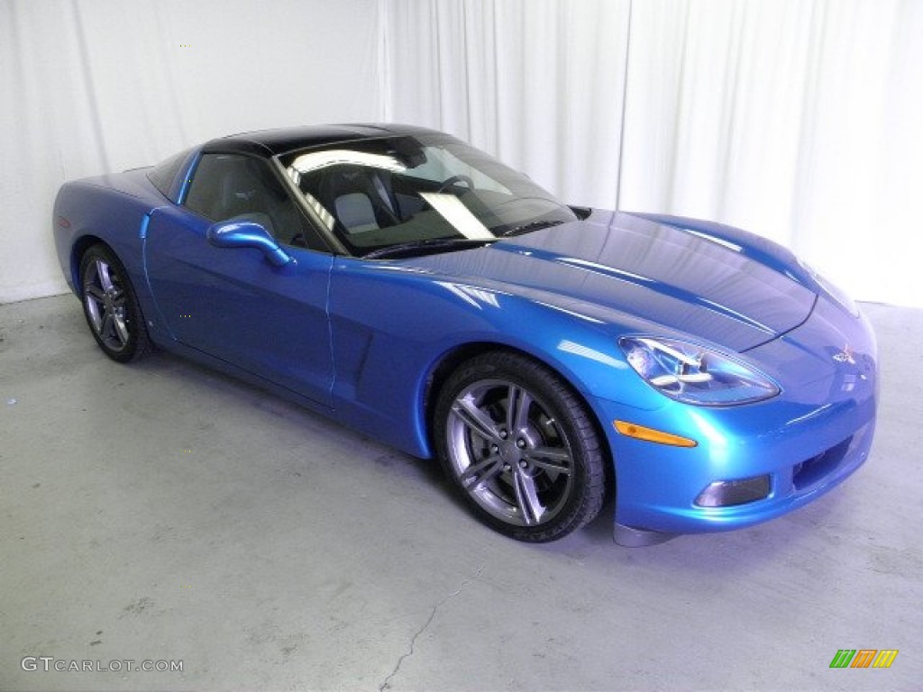 2008 Corvette Coupe - Jetstream Blue Metallic / Ebony/Titanium photo #1