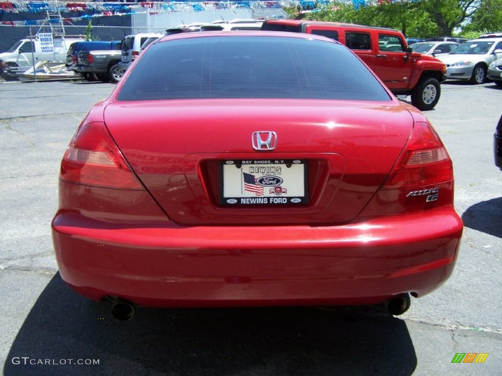 2003 Accord EX V6 Coupe - San Marino Red / Ivory photo #5
