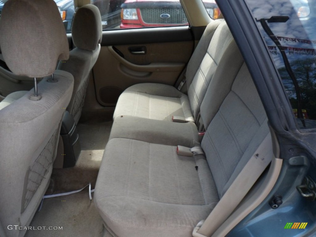 2001 Outback Wagon - Wintergreen Metallic / Beige photo #13