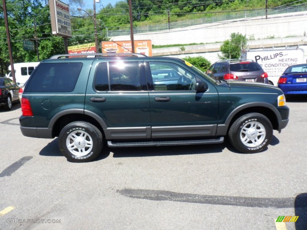 2003 Explorer XLT 4x4 - Aspen Green Metallic / Medium Parchment Beige photo #6