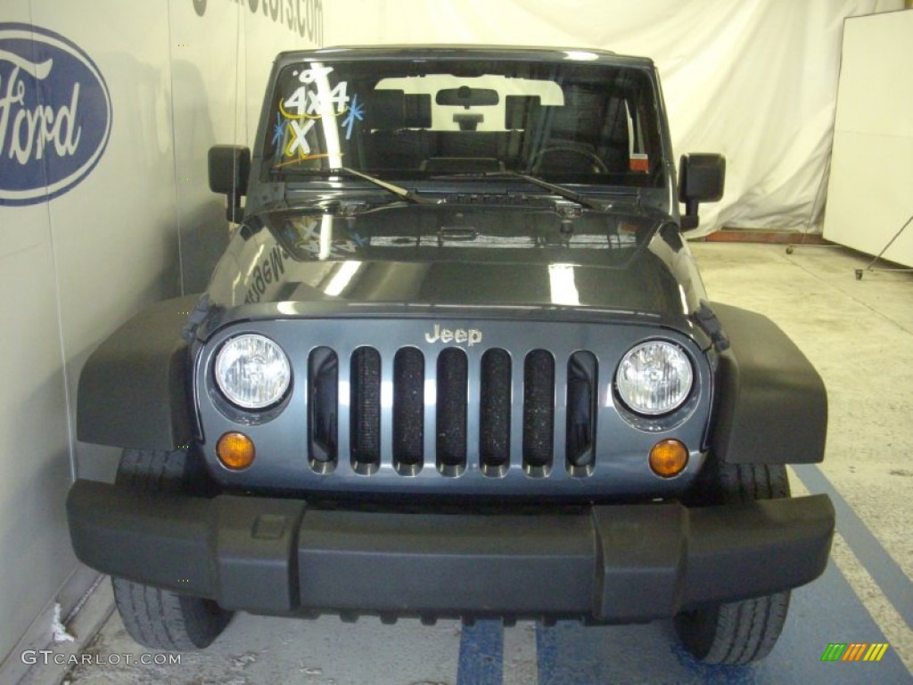 2007 Wrangler X 4x4 - Steel Blue Metallic / Dark Slate Gray/Medium Slate Gray photo #2