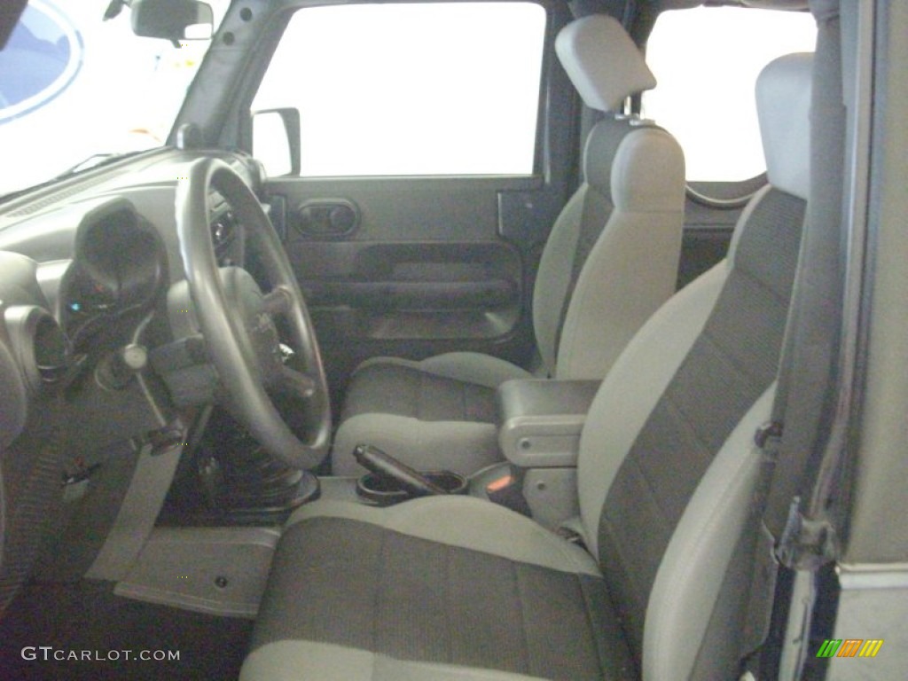 2007 Wrangler X 4x4 - Steel Blue Metallic / Dark Slate Gray/Medium Slate Gray photo #9