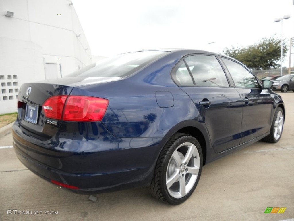 2011 Jetta SE Sedan - Tempest Blue Metallic / Titan Black photo #7