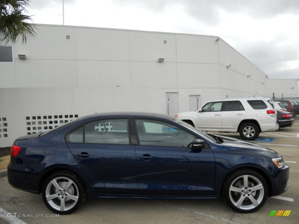 2011 Jetta SE Sedan - Tempest Blue Metallic / Titan Black photo #8