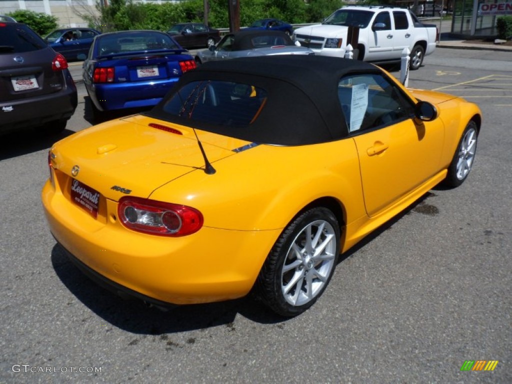 2009 MX-5 Miata Grand Touring Roadster - Competition Yellow / Black photo #5