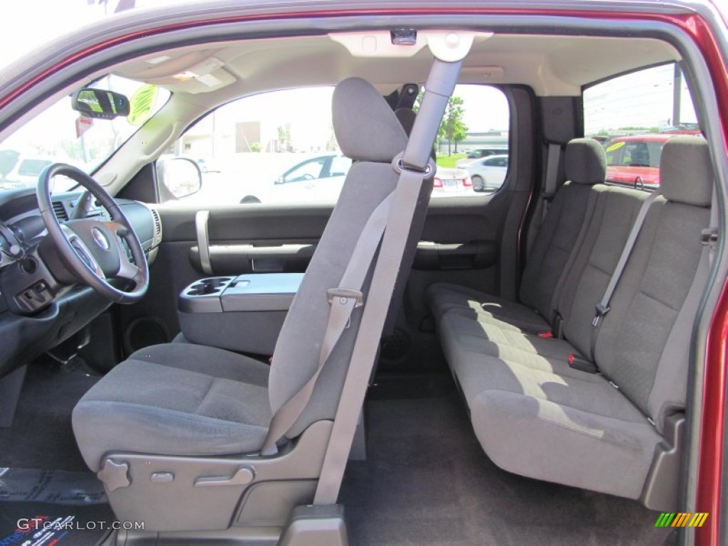 Dark Titanium Interior 2008 Chevrolet Silverado 1500 LT Extended Cab 4x4 Photo #50140795