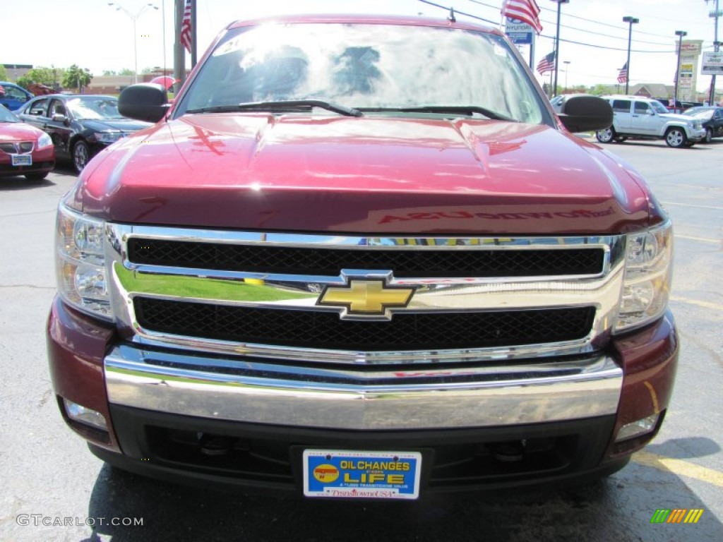 2008 Silverado 1500 LT Extended Cab 4x4 - Deep Ruby Metallic / Dark Titanium photo #22