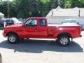 2002 Bright Red Ford Ranger Edge SuperCab  photo #2