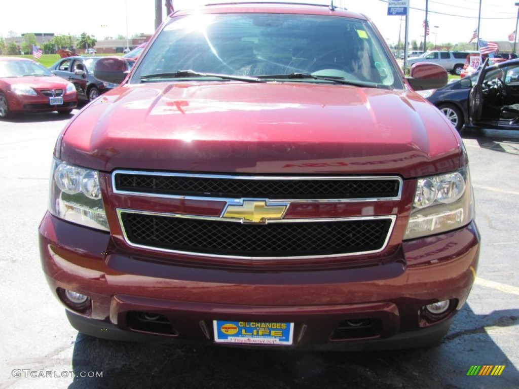 2008 Suburban 1500 LT 4x4 - Deep Ruby Metallic / Ebony photo #24