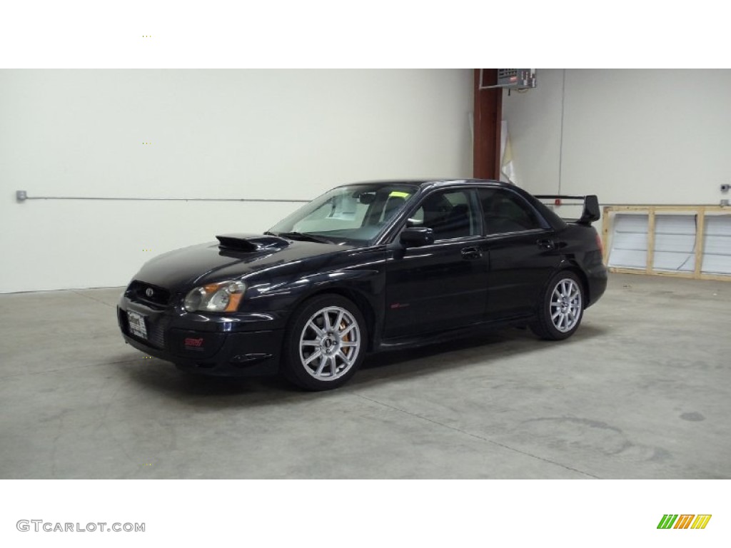 Obsidian Black Pearl 2005 Subaru Impreza WRX STi Exterior Photo #50142364