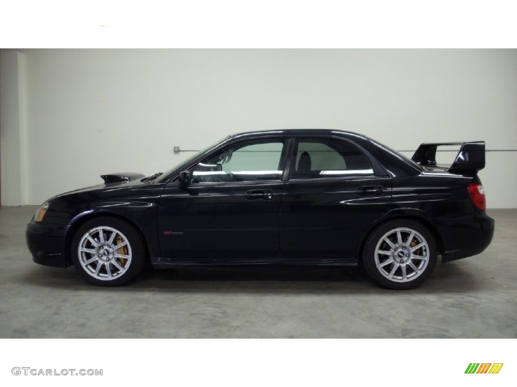 Obsidian Black Pearl 2005 Subaru Impreza WRX STi Exterior Photo #50142436