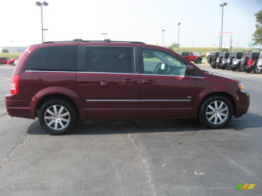 Deep Crimson Crystal Pearl 2009 Chrysler Town & Country Touring Exterior Photo #50142505