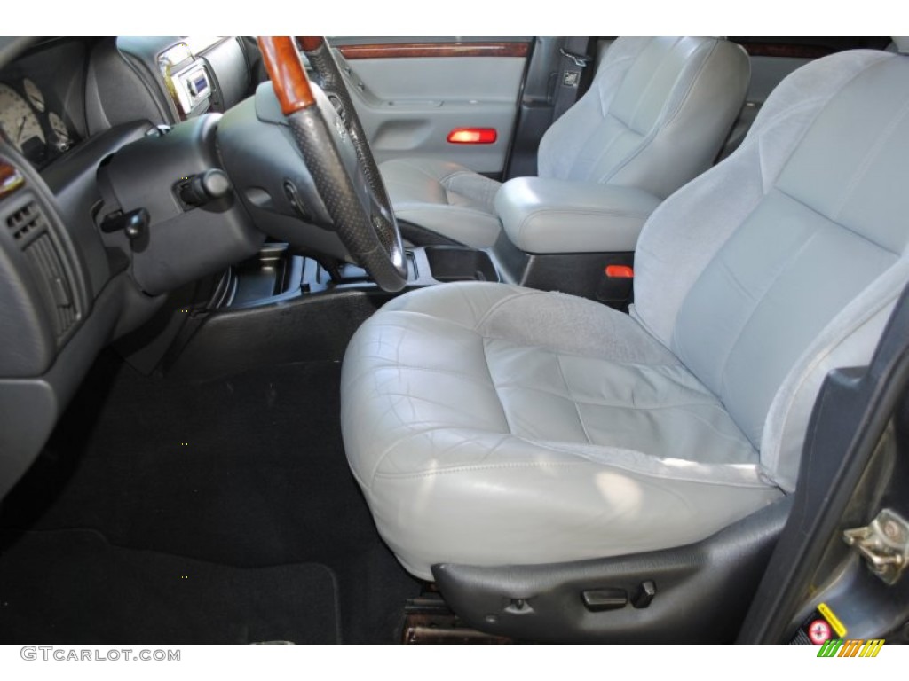 Dark Slate Gray/Light Slate Gray Interior 2002 Jeep Grand Cherokee Overland 4x4 Photo #50142694