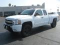 2009 Summit White Chevrolet Silverado 1500 LT Extended Cab 4x4  photo #1