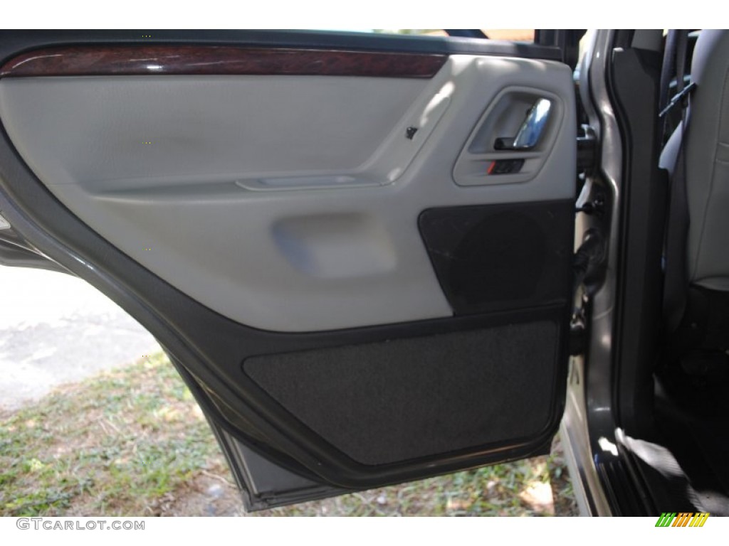 2002 Jeep Grand Cherokee Overland 4x4 Dark Slate Gray/Light Slate Gray Door Panel Photo #50142895