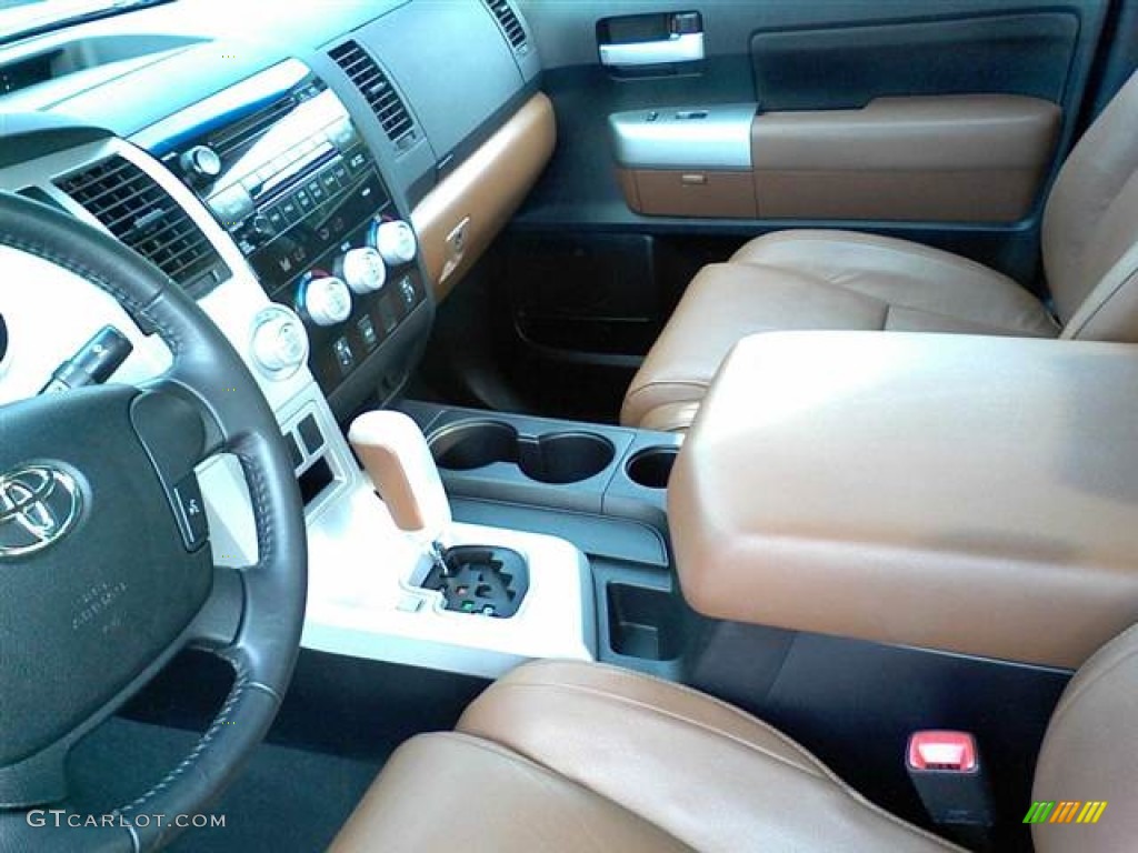 2007 Tundra Limited Double Cab - Pyrite Mica / Red Rock photo #13