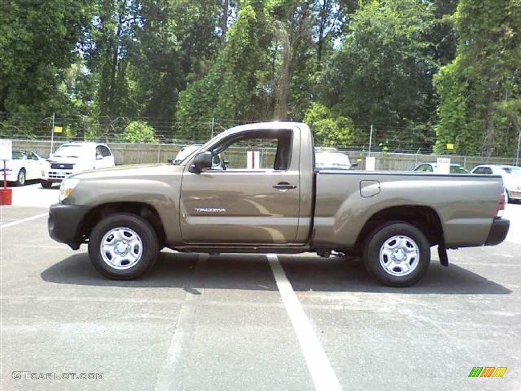 2009 Tacoma Regular Cab - Pyrite Brown Mica / Graphite Gray photo #17