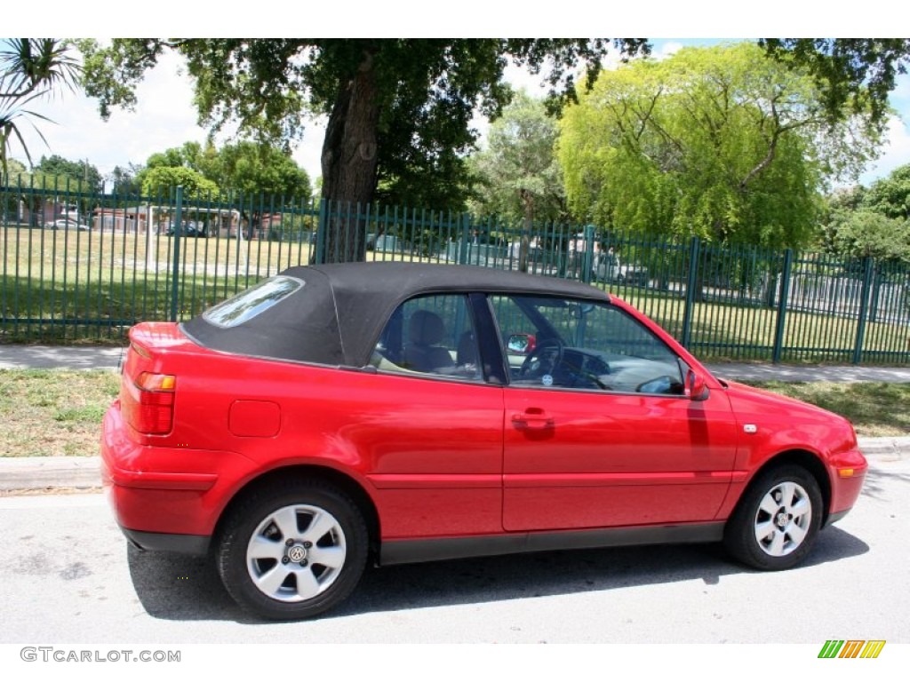 2001 Cabrio GLX - Tornado Red / Beige photo #10