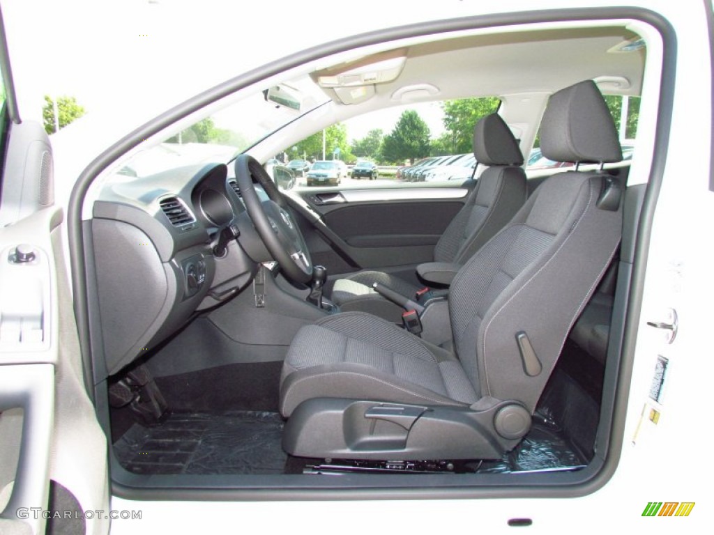 Titan Black Interior 2011 Volkswagen Golf 2 Door TDI Photo #50145169